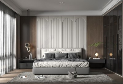 现代卧室3D模型下载